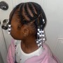 Kid's Cornrows (NO HAIR ADDED!!!) WITH BEADS !!!