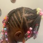 Kid's cornrows (HAIR ADDED ) (Hair is provided)