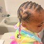 Kid's cornrows (HAIR ADDED ) (Hair is provided)