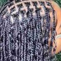 Medium boho Knotless Braids