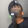 Kid's Two Braided Ponytails