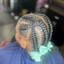 Kid's Criss Cross Feedin Braids