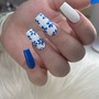 Simple Nail art /pre nail