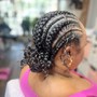 6 Stitch/ Feed In Braids