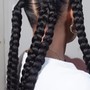 Sleek braided ponytail hair included