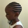 Natural hair: Two layer cornrows (aka kids braids)