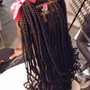 Medium Bohemian braids waist length