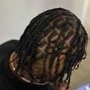 Men's full head retwist & style