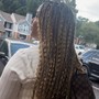 Box Braids small mid back