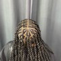 Medium knotless box braids