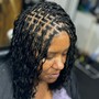 Small bob boho knotless braids