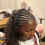 Medium straight back Braids