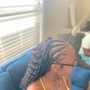 Medium straight back Braids