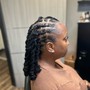 Infinity Ponytail Over Locs