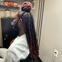 Infinity Ponytail Over Locs