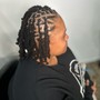 Loc Retwist w/ Style & Shaved Sides