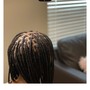 smedium butt length  knotless braids