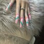 Freestyle nail art