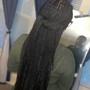 Medium knotless braids