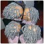 2 Cornrows Braids w/weave