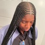 Freestyle feed ins braids