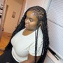 Smedium knotless braids