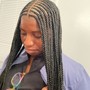 Smedium knotless braids