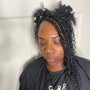 Knotless bohemian braids (large waist length)