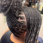 Extended loc ponytail