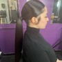 Updo French Roll with Curls