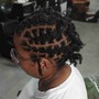 Wash/ retwist w/ basic style(full head) 2 strand twist is add on service