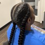 Small Feed-in Ponytail