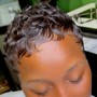 Cut, relaxer, color and style