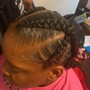 Braids to the back