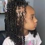 Knotless French curl Braids