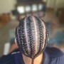 Designed Cornrows(single layer)