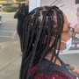 Medium knotless braids