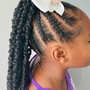 (Ages 7 -13) Kids Cornrow Braids - Medium