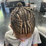 Feed ins/ Cornrows (more than 10 braids/ or with designs)