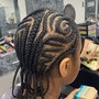 Small feed ins (lemonade braids)