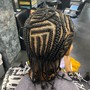 Feed ins/ Cornrows (more than 10 braids/ or with designs)