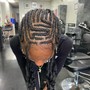 Feed ins/ Cornrows (more than 10 braids/ or with designs)