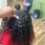 Wand / hand curls for weave