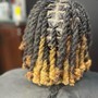 Natural hair box Braids