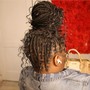 Natural hair box Braids