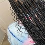 Natural hair box Braids