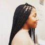 Natural hair box Braids