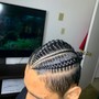 2 Braids Cornrows FULL HEAD