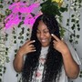 Smedium Boho Length Knotless Braids