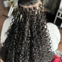 Smedium Boho Length Knotless Braids